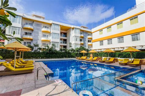 hotels near calangute beach goa with swimming pool|Bloom Hotel .